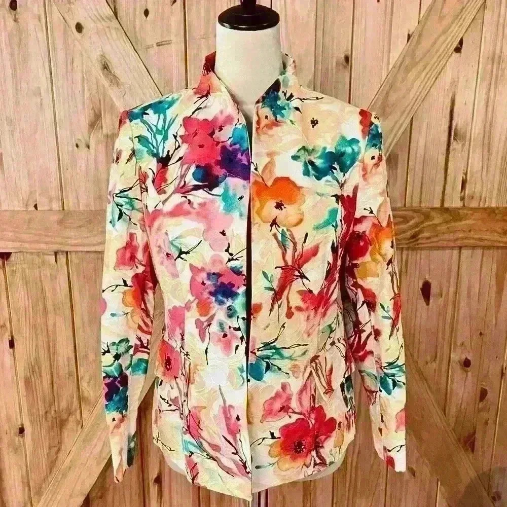 Investments Floral Multicolor Blazer
